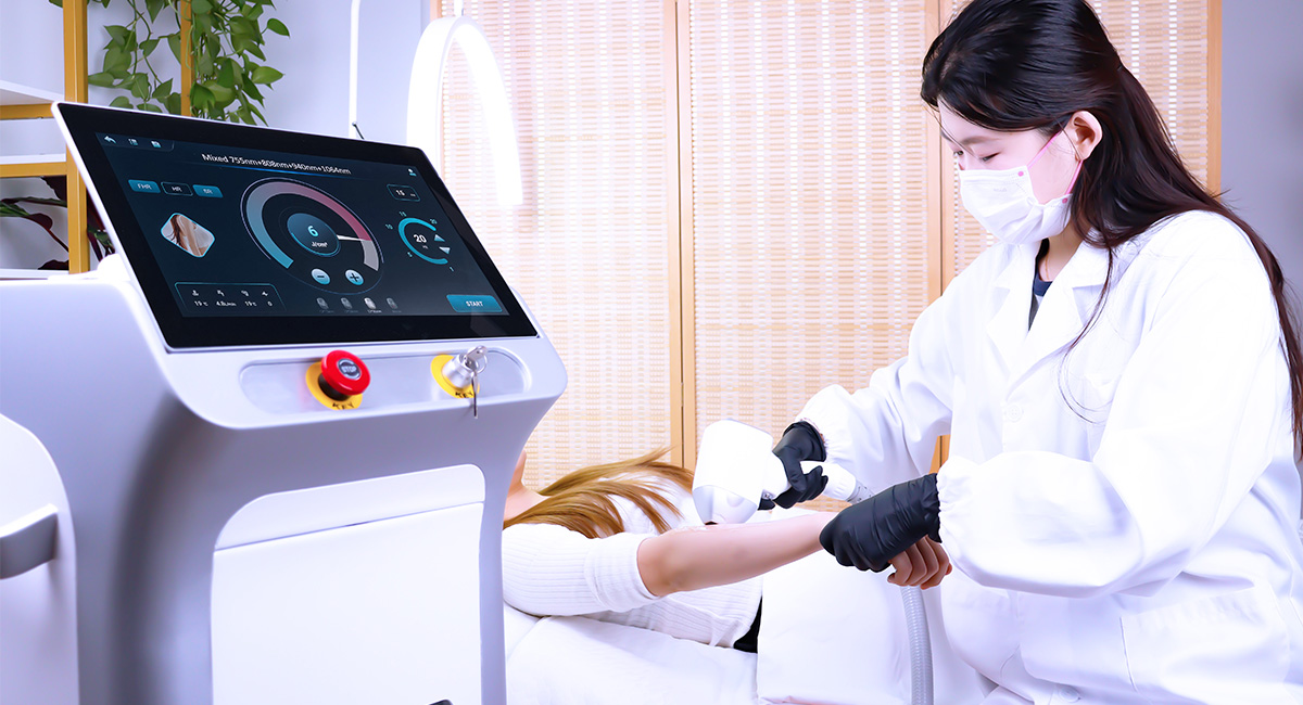 traitement d'épilation au laser areslite
