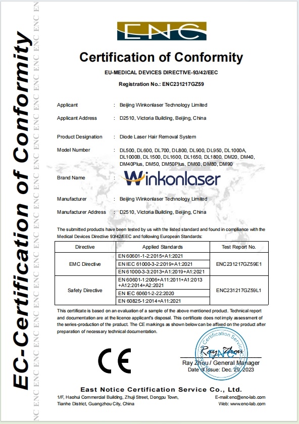 CE MDD — 808nm Diode Laser